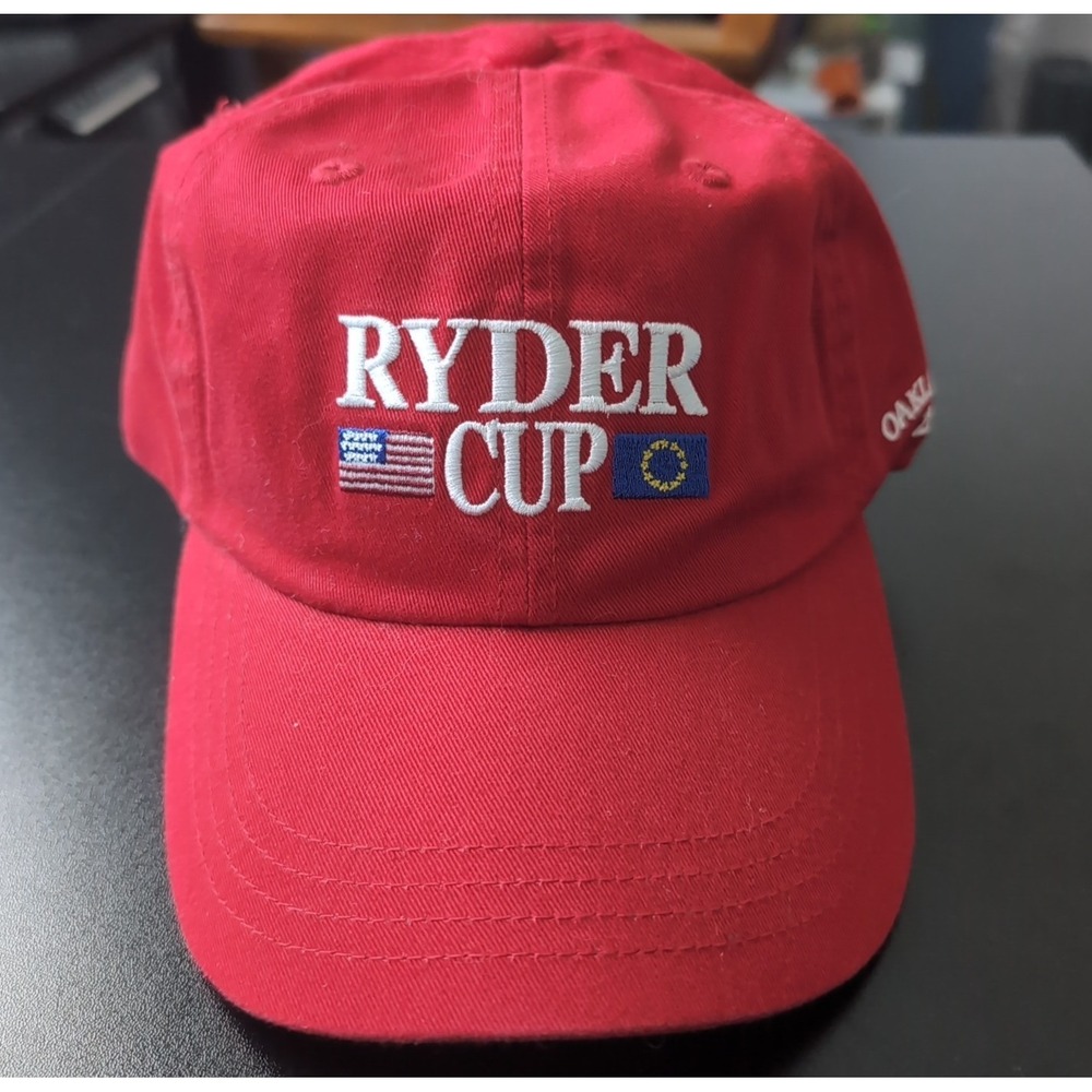 2004 Ryder Cup Adjustable Hat Cap Red Oakland Hills Michigan NOS NWOT
